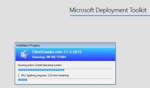 Customized Installation Progress Window