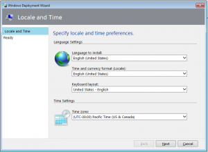 Specify locale and time preferences