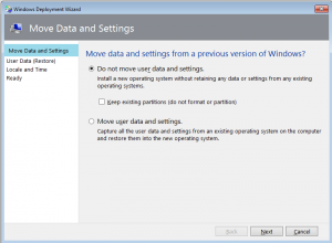move user data and settings