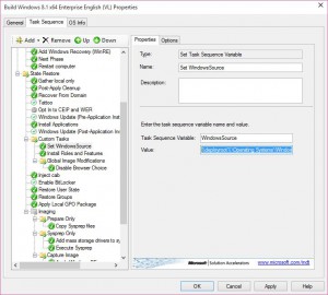 Set Task Sequence Varable