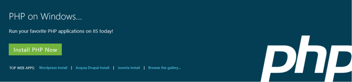 Installing PHP for IIS Using Microsoft Web Platform Installer Offline ...